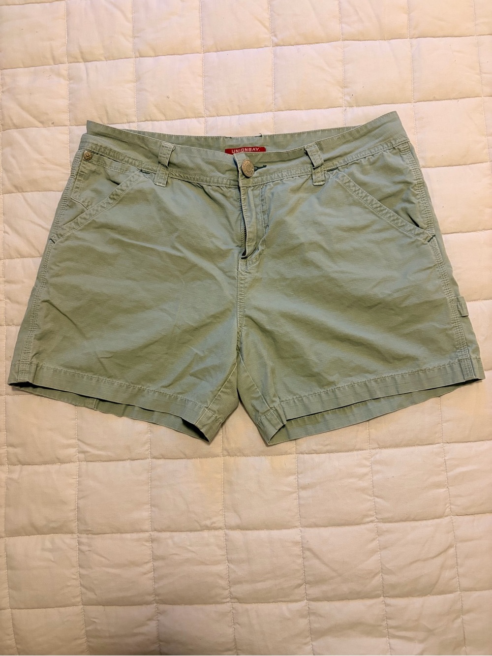 Unionbay Women's Sage Green Cotton Shorts